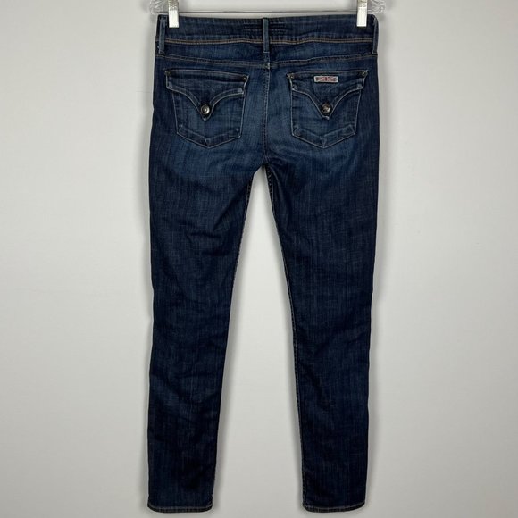 Hudson Womens Collin Flap Pocket Skinny Jeans Mid Rose Glaze GLZ Wash size 28 - Picture 4 of 12